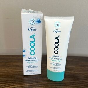 NEW Coola Mineral Body Sunscreen SPF 50 70%+ Organic
